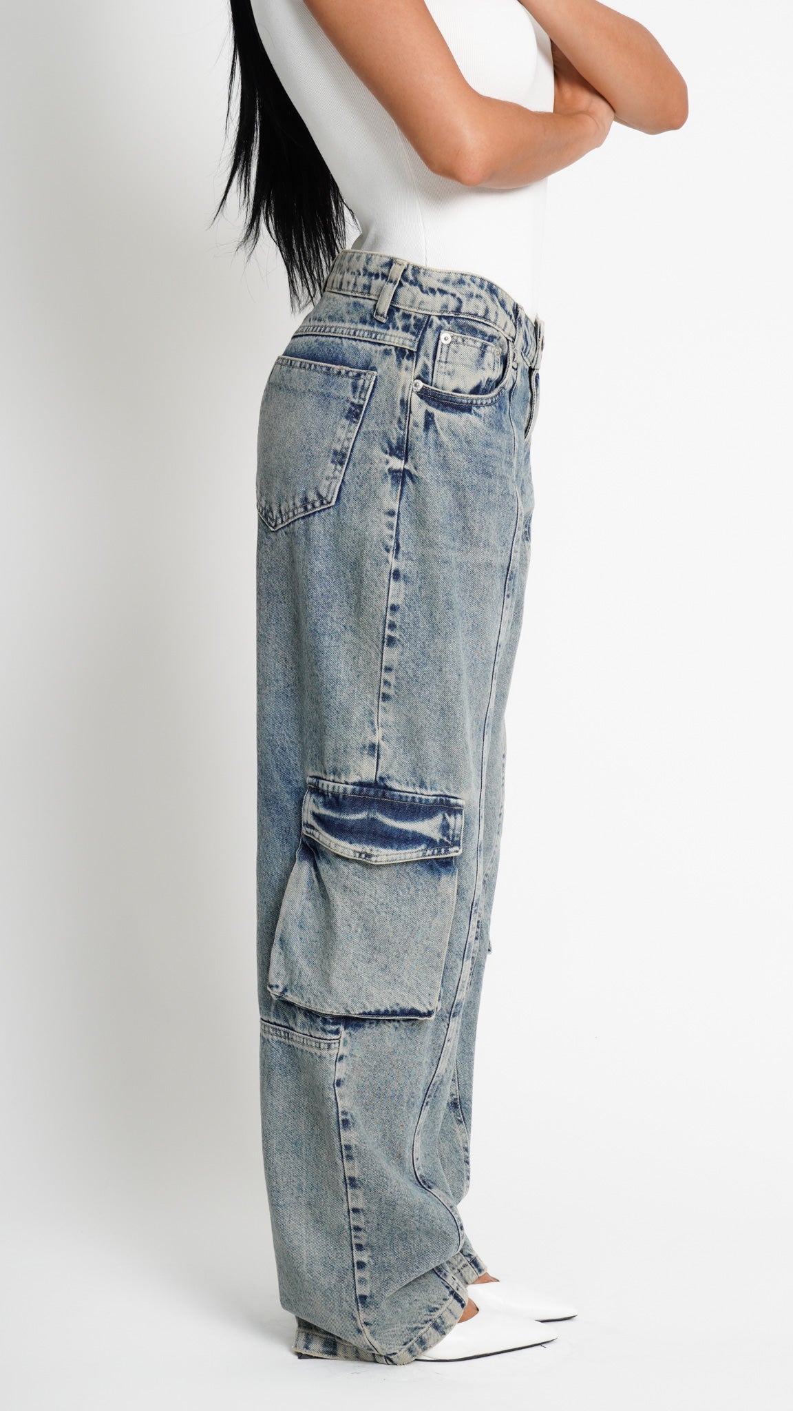 CALÇA JEANS SKATER BLUE WASH