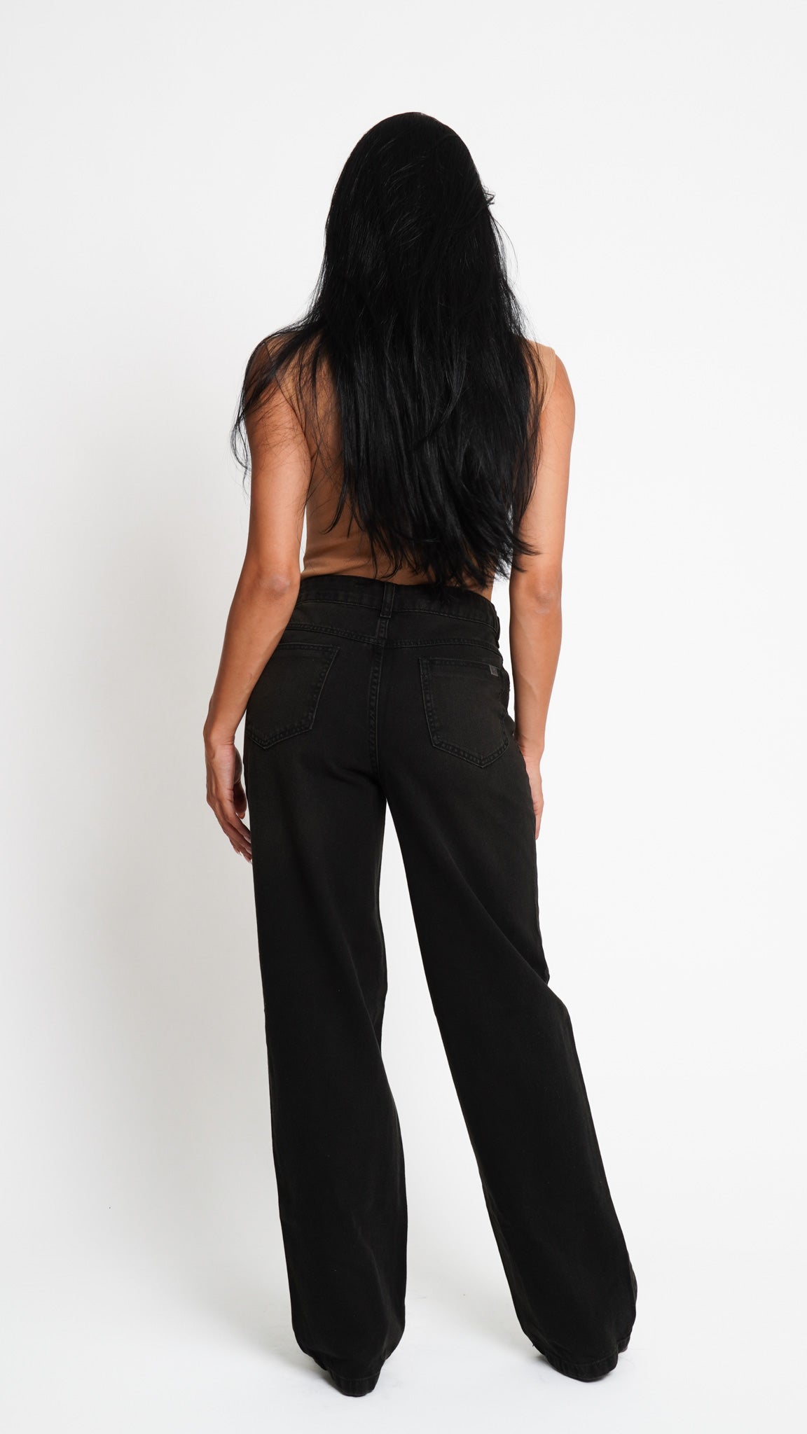CALÇA JEANS RETA BLACK
