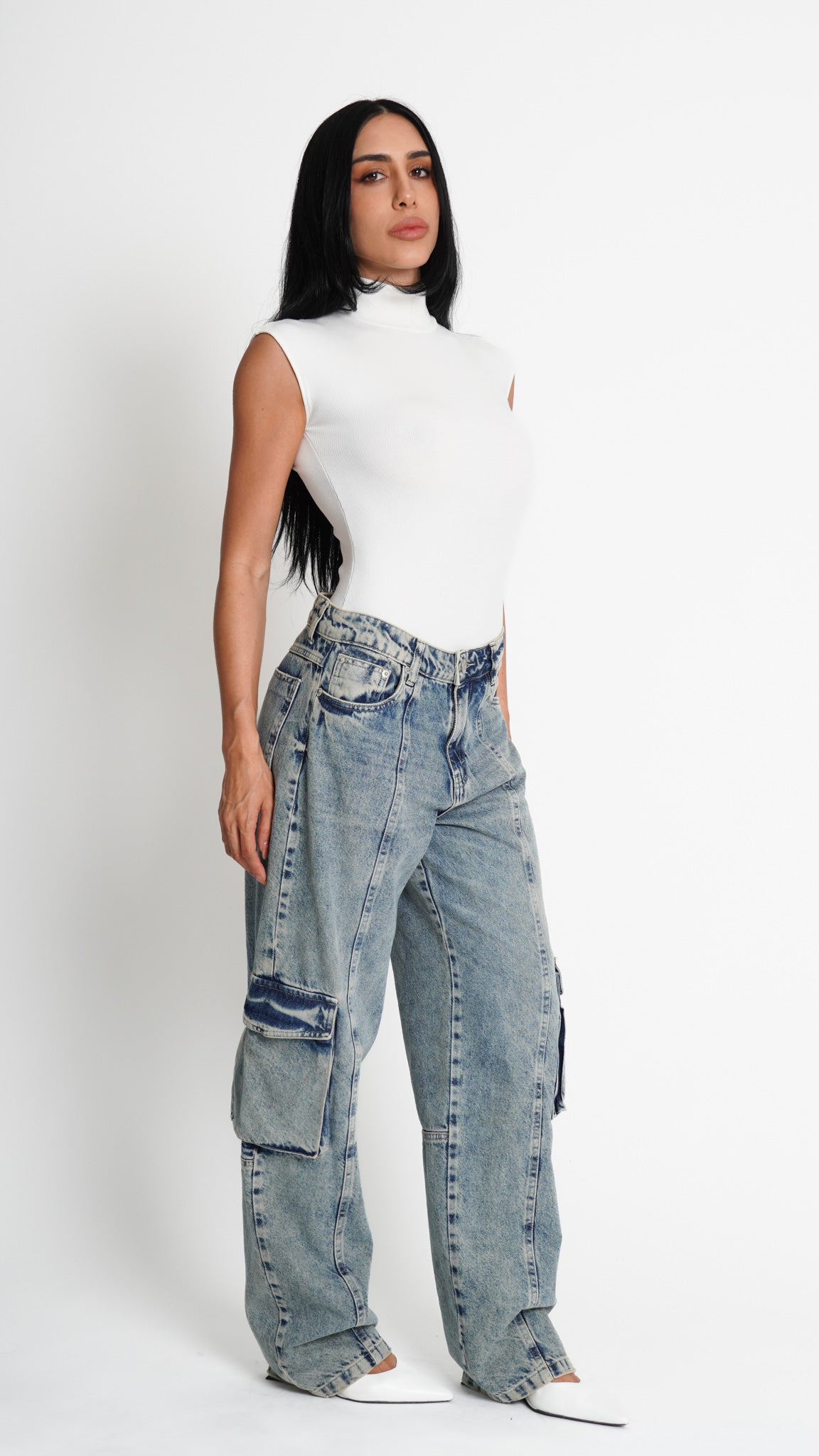 CALÇA JEANS SKATER BLUE WASH