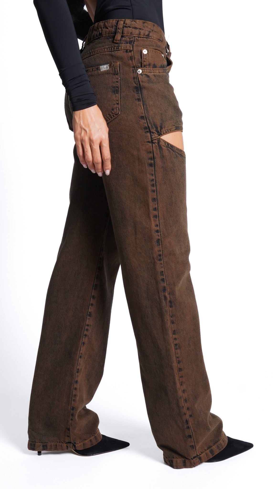 CALÇA JEANS CUT OUT EXPRESSO