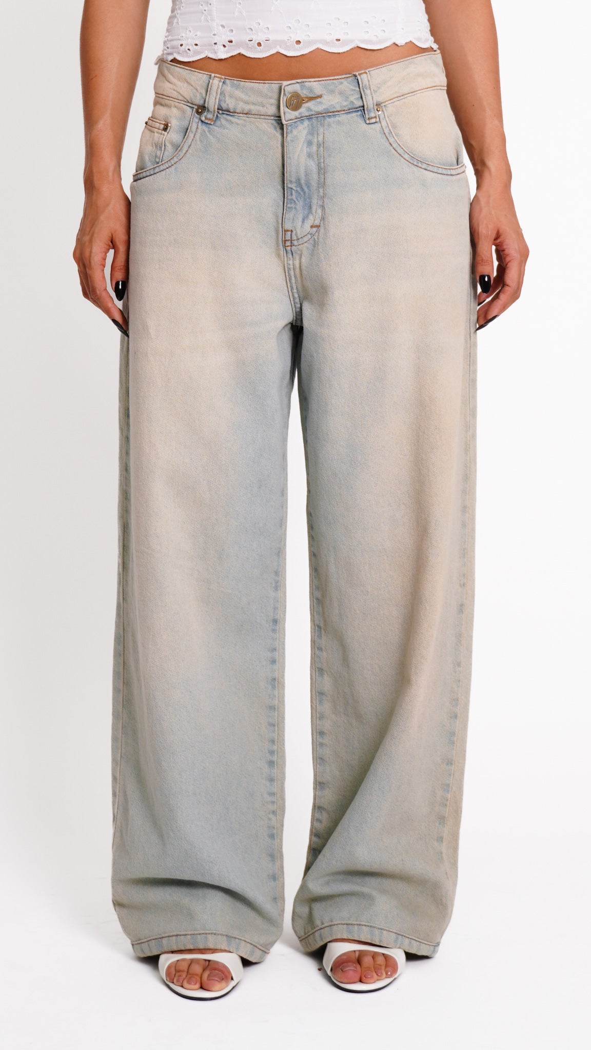 CALÇA JEANS OVERSIZED Y2K CLARA