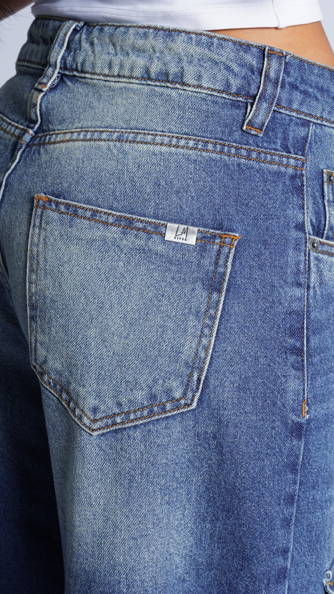 CALÇA JEANS BELT OCEAN