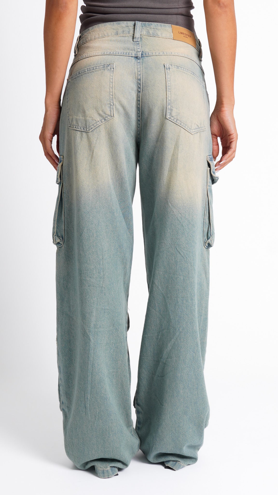 CALÇA JEANS POCKET Y2K