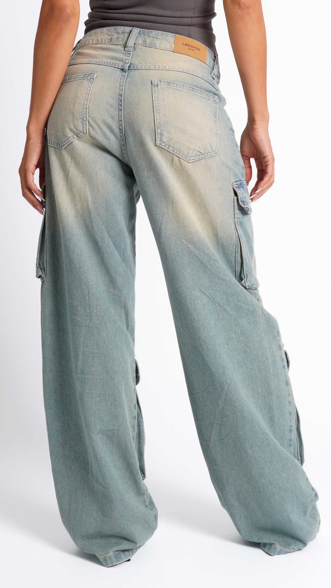 CALÇA JEANS POCKET Y2K