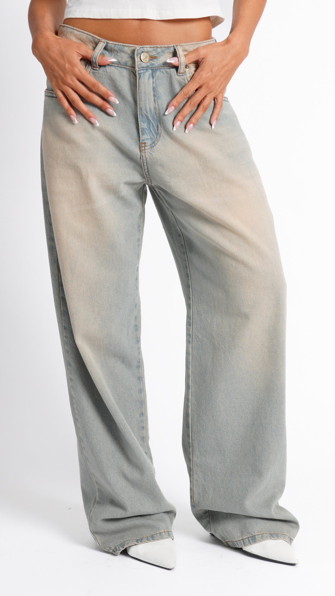 CALÇA JEANS OVERSIZED Y2K