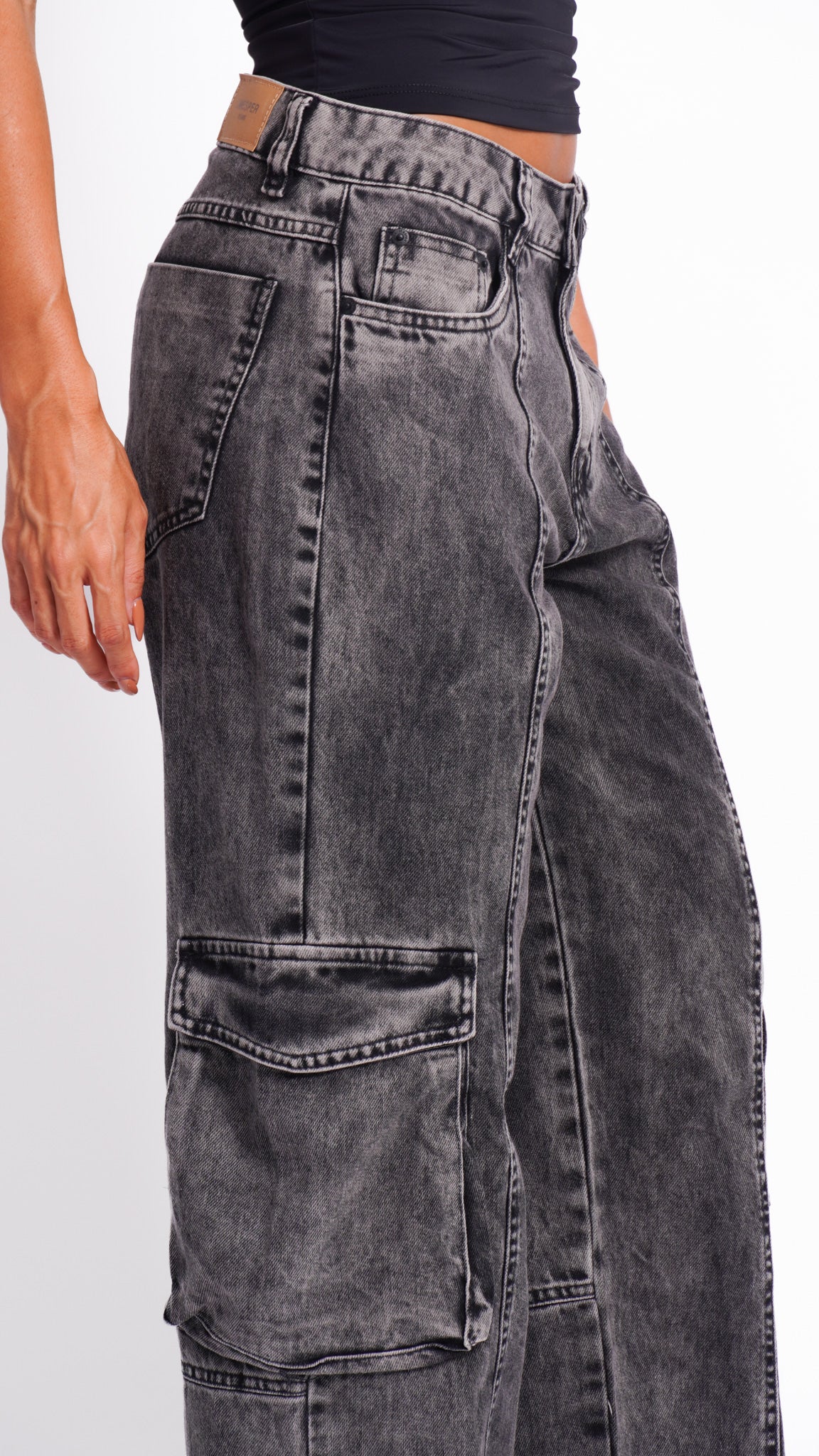 CALÇA JEANS SKATER CHUMBO