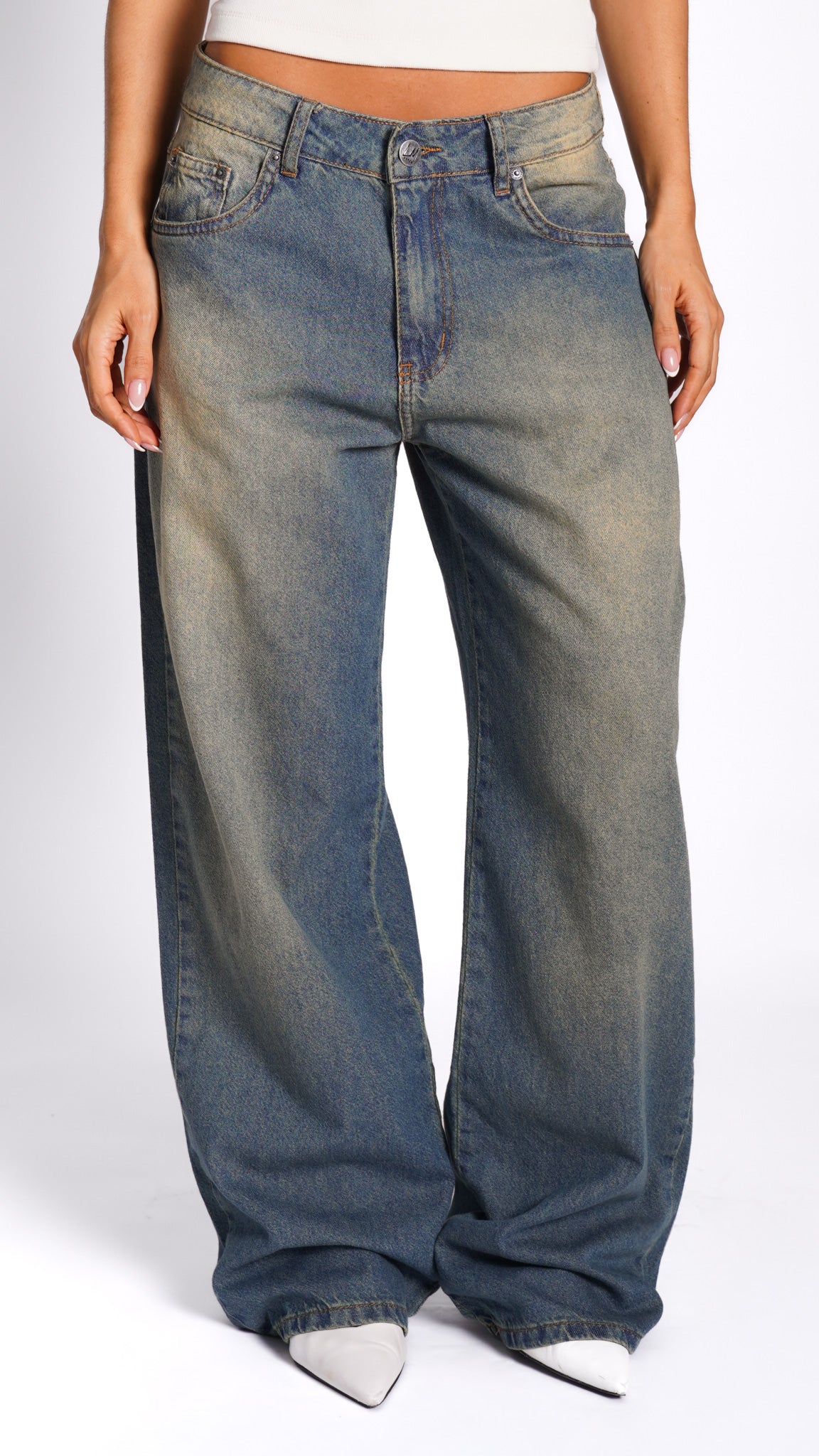CALÇA JEANS OVERSIZED OLD