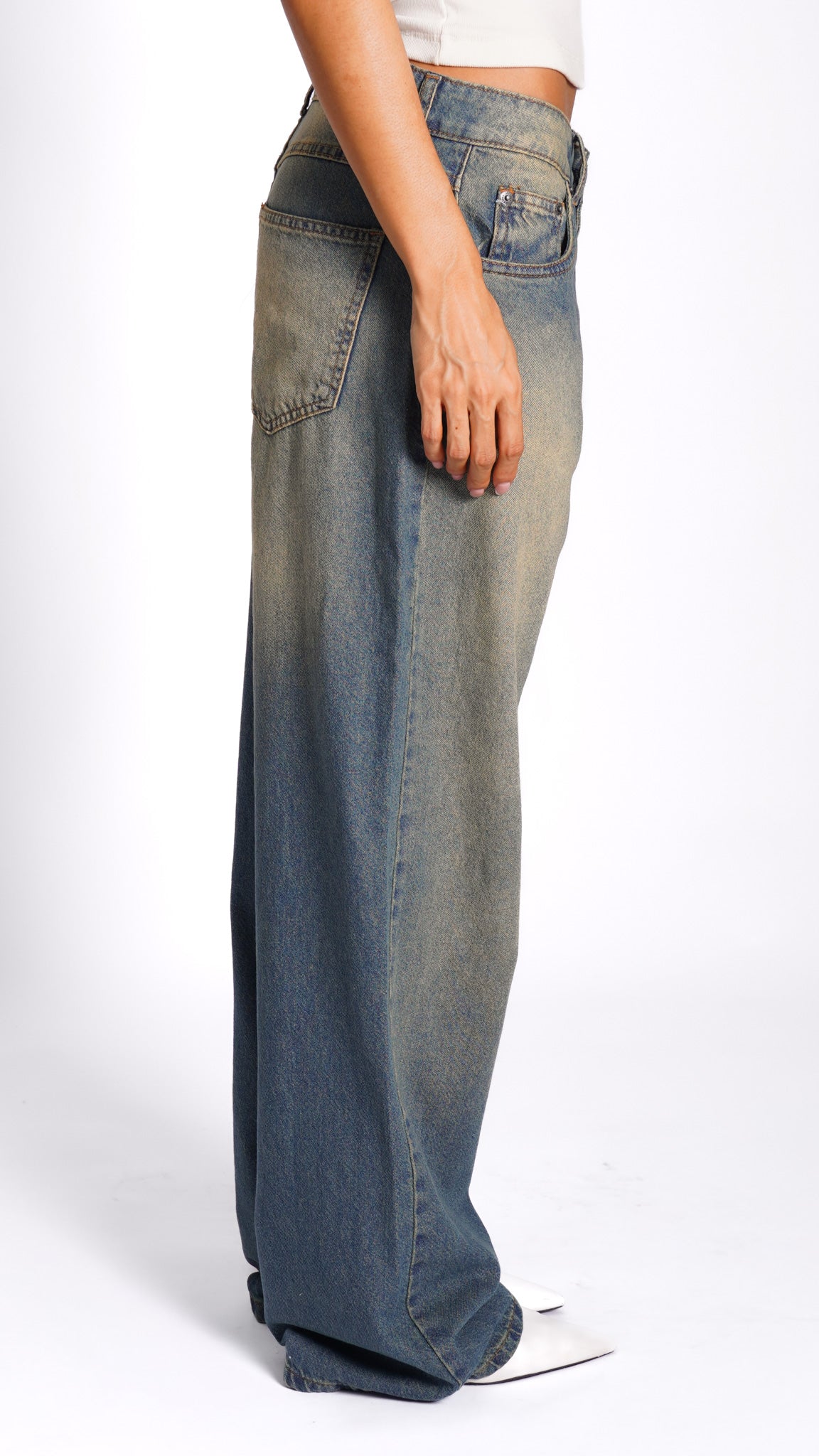 CALÇA JEANS OVERSIZED OLD