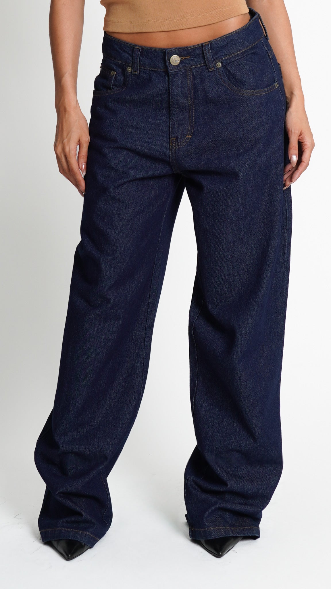 CALÇA JEANS OVERSIZED CLASSIC DARK