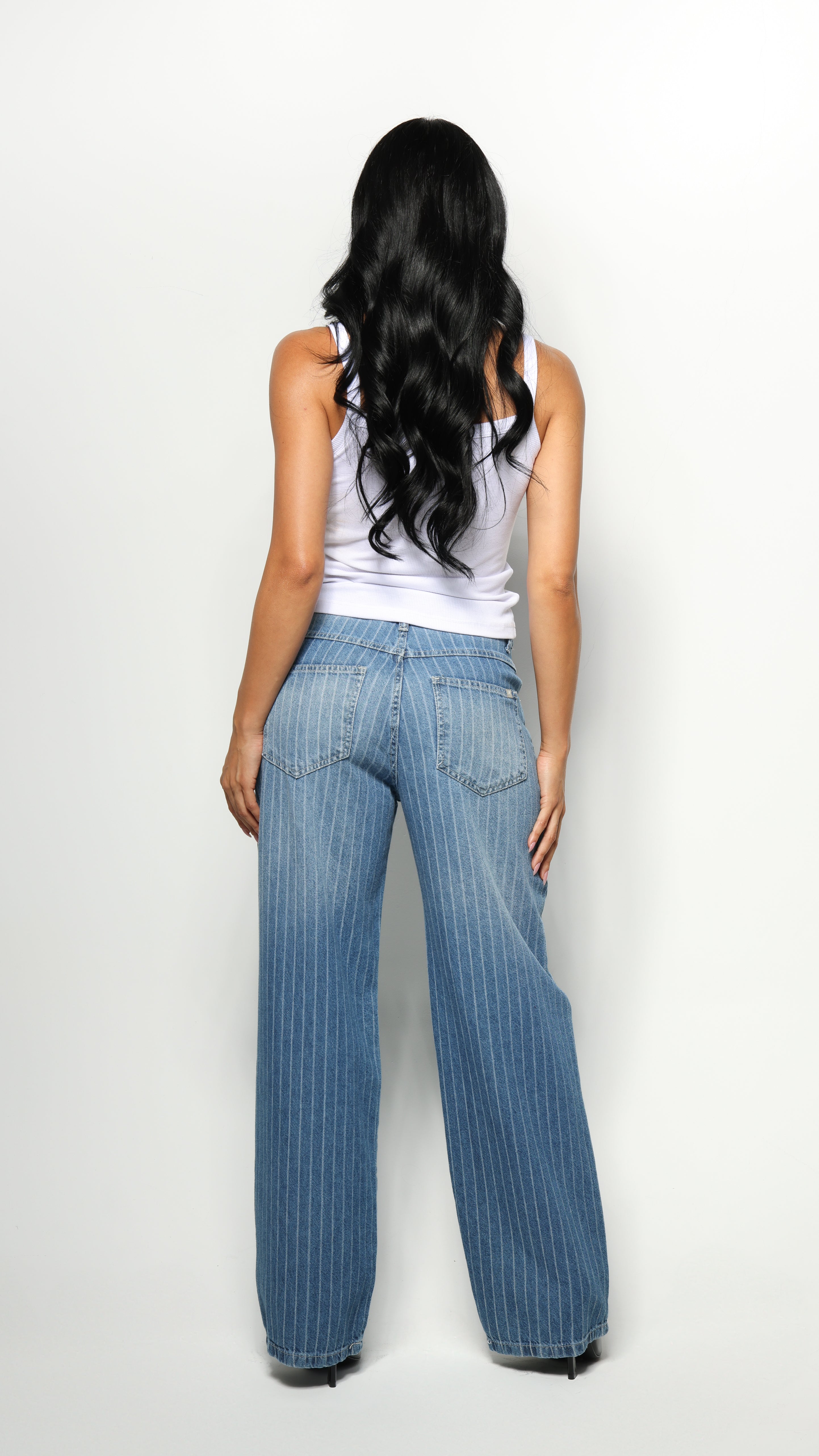 CALÇA JEANS OVERSIZED RISCA DE GIZ