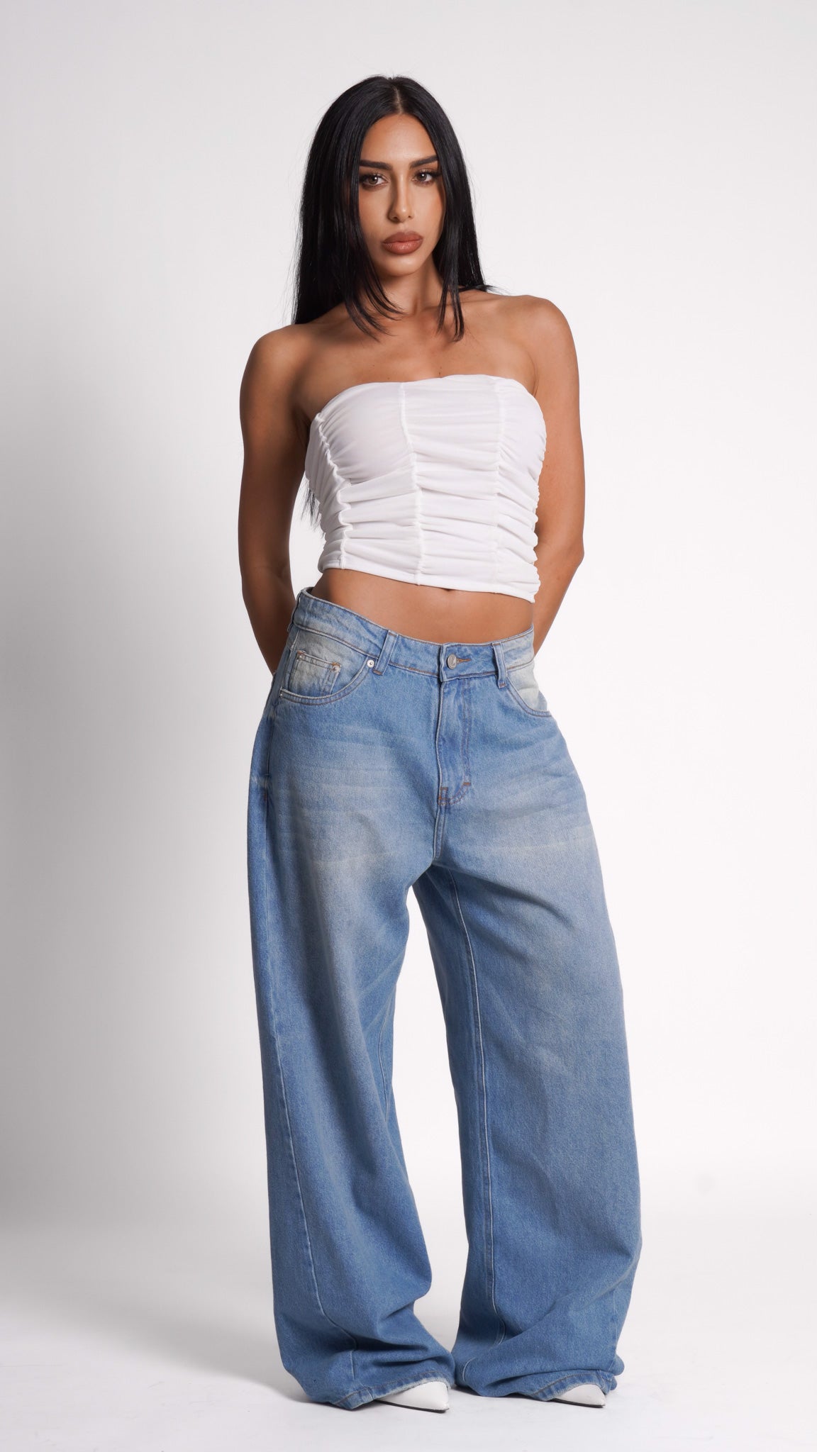 CALÇA JEANS BAGGY BLUE