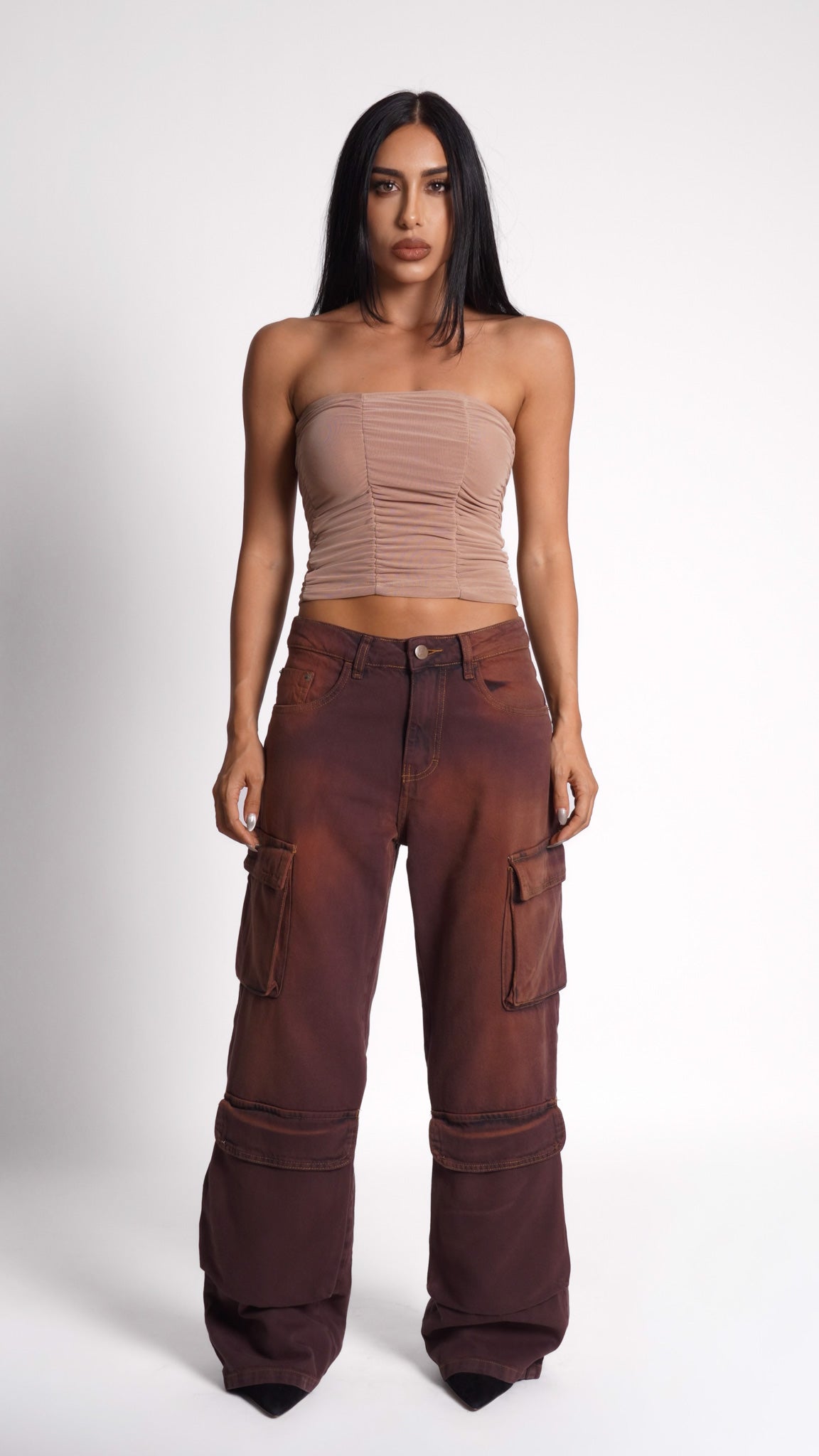 CALÇA JEANS POCKET CINNAMON