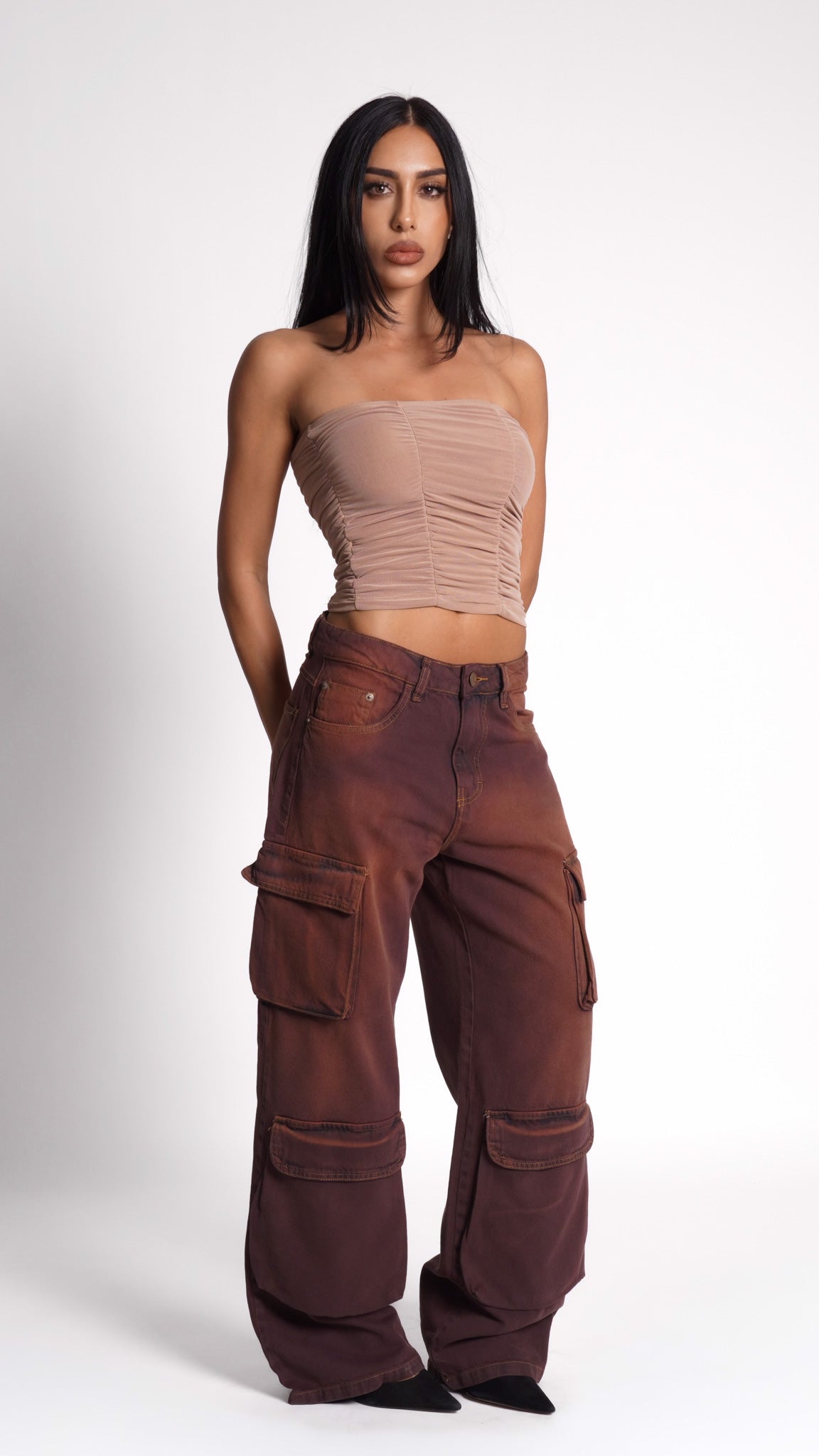 CALÇA JEANS POCKET CINNAMON