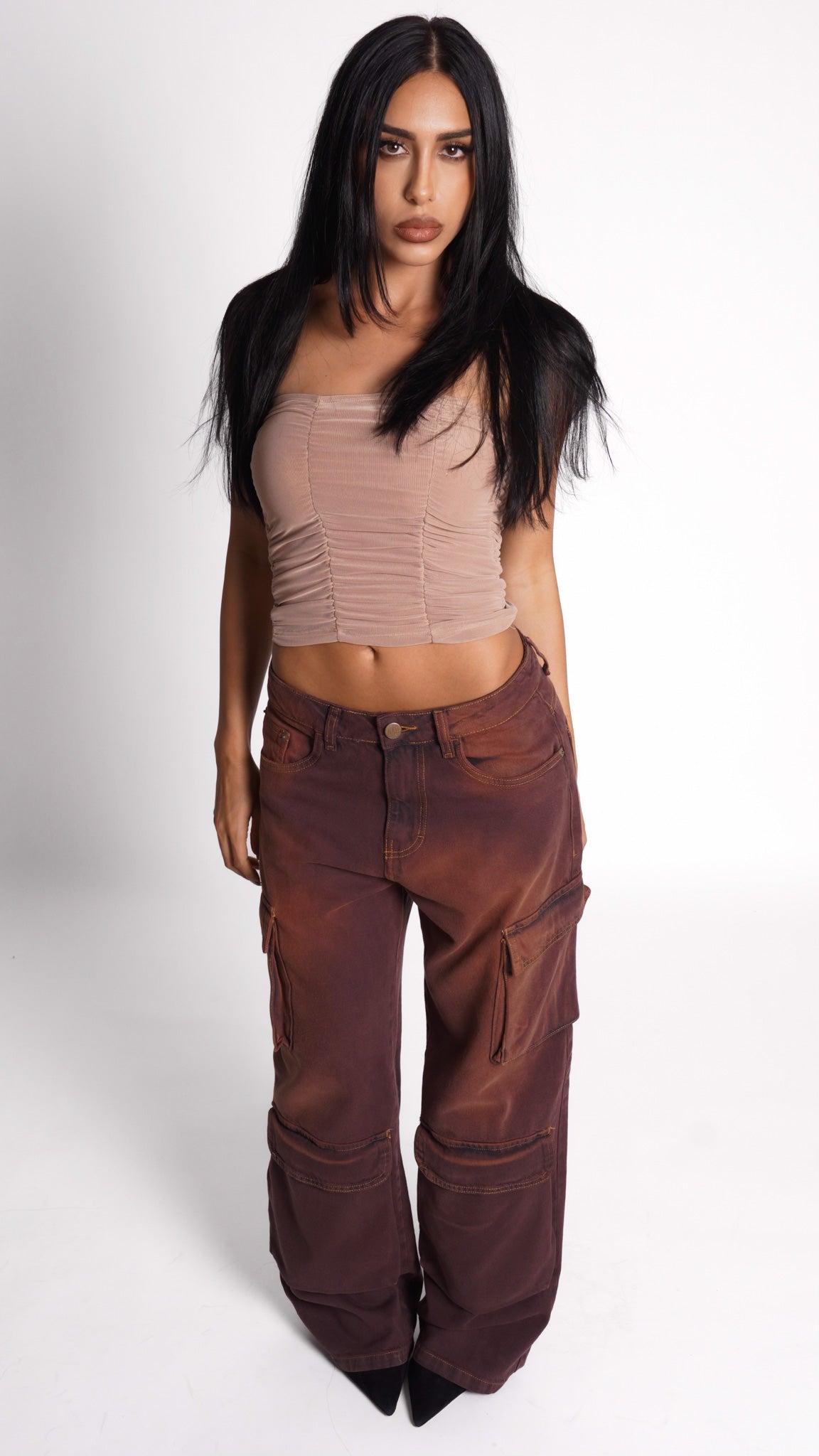CALÇA JEANS POCKET CINNAMON