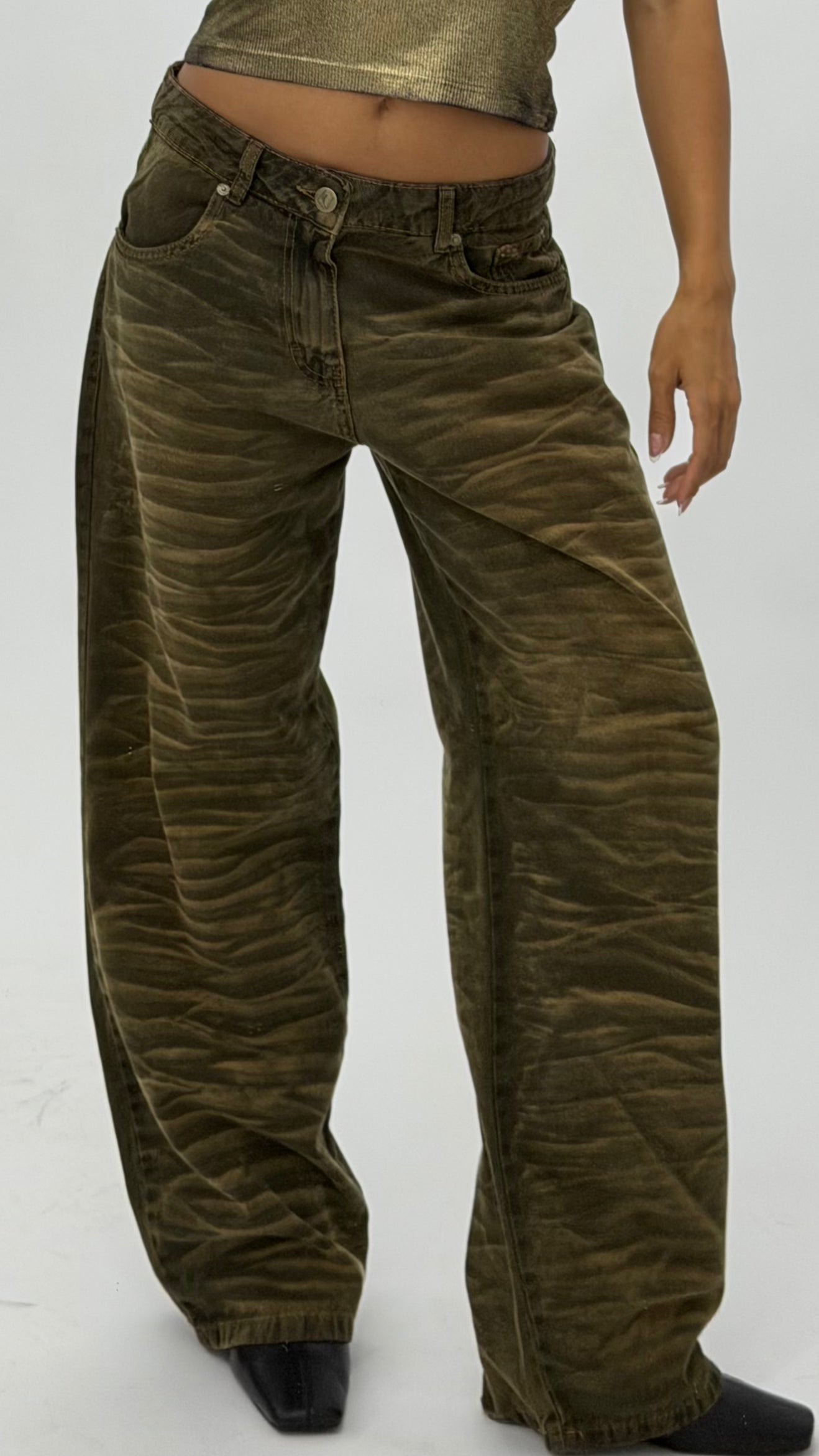 CALÇA JEANS OVERSIZED TIGER JUNGLE