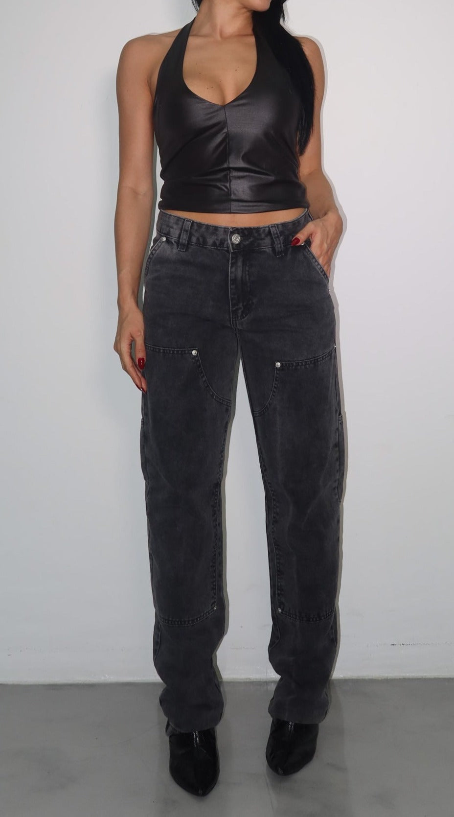 CALÇA JEANS URBAN BLACK DENIM