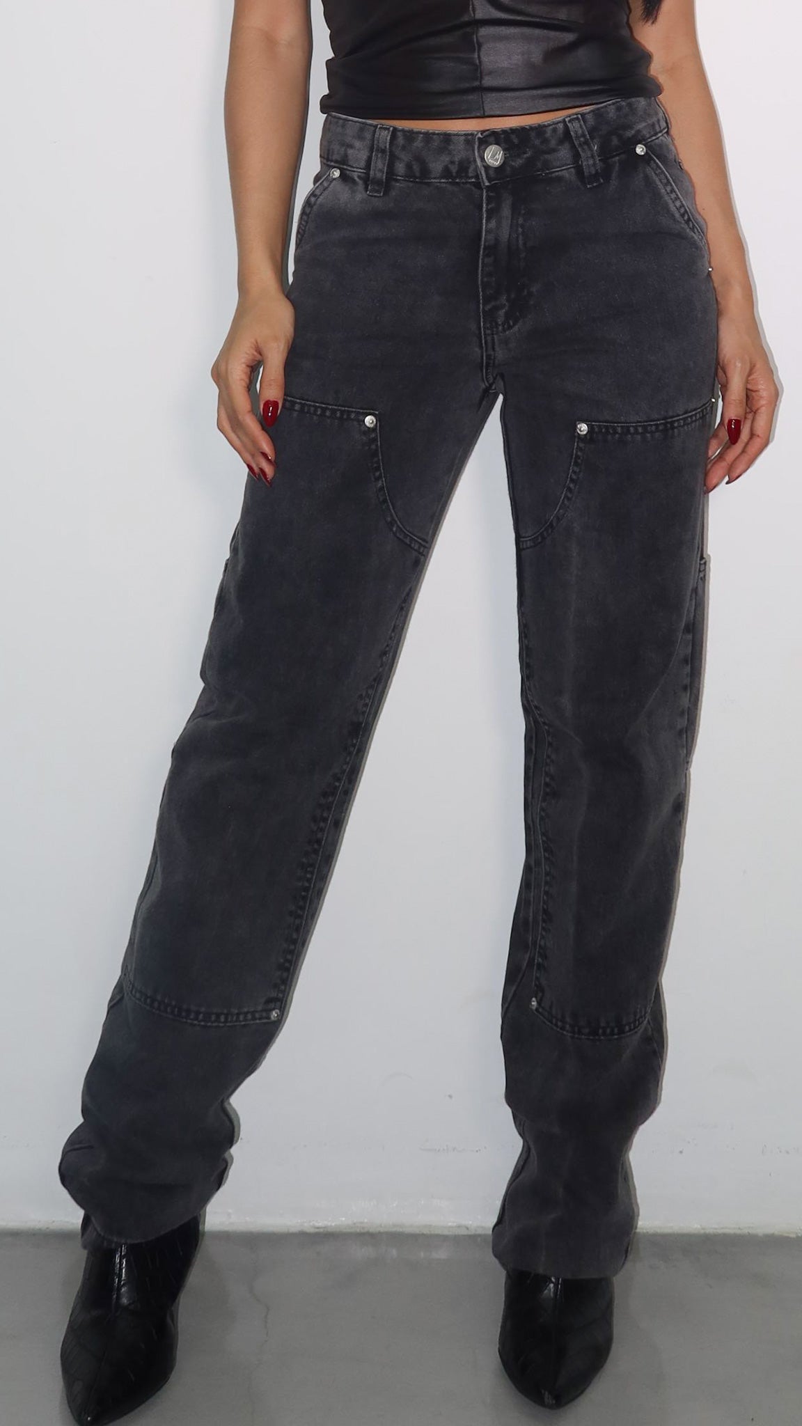 CALÇA JEANS URBAN BLACK DENIM