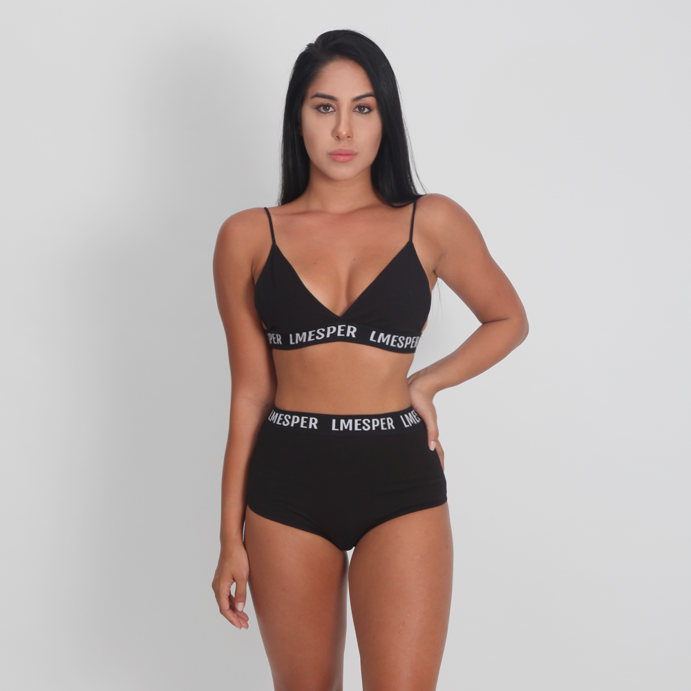 HOT PANT LOGO PRETO